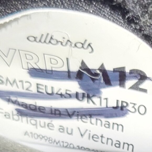 Allbirds Runner Protect Men's Size US 12 Black Rugged Water-Repel Running Shoes - Picture 10 of 11